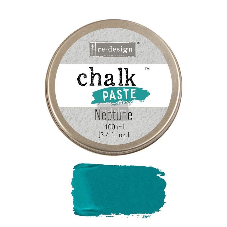 Chalk Paste - NEPTUNE - Re-Design with Prima - for Stenciling  Silk Screening and More