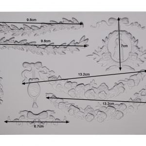 Silicone Mold - Redesign with Prima mold 5"x8" Silicone Decor Mould Madame Garland