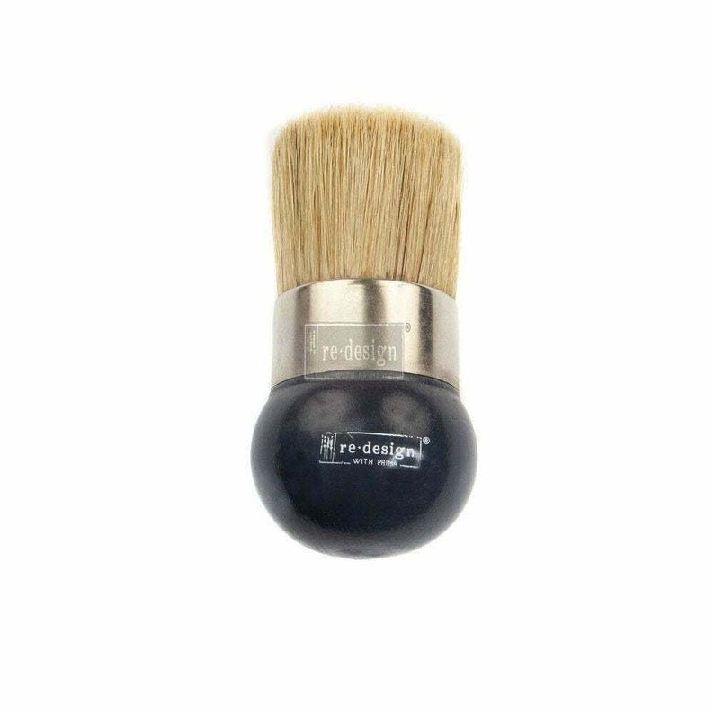 Redesign with Prima - Natural Bristle - 2" WAX or STENCIL BRUSH - 2" Diameter