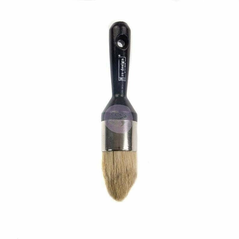 Redesign with Prima - Natural Bristle - 1.5" PAINT/WAX BRUSH - Pointed End