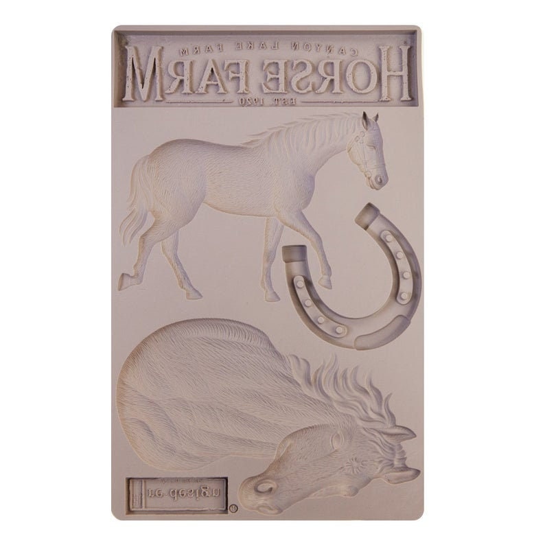 Silicone Mold - New! Majesty Beauty - Redesign with Prima Horse mold 5"x8" Silicone Equestrian Decor Mould