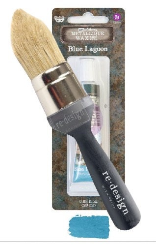 Redesign with Prima - Natural Bristle - 1.5" PAINT/WAX BRUSH - Pointed End