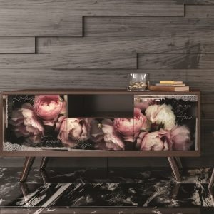 Redesign with Prima Pink Floral Peonies Decoupage Floral Decor Tissue Paper Zara 19"x30"