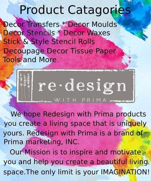 Redesign with Prima Reusable Furniture Decor Stencil - BINDWEED WALLPAPER 6"x 9"