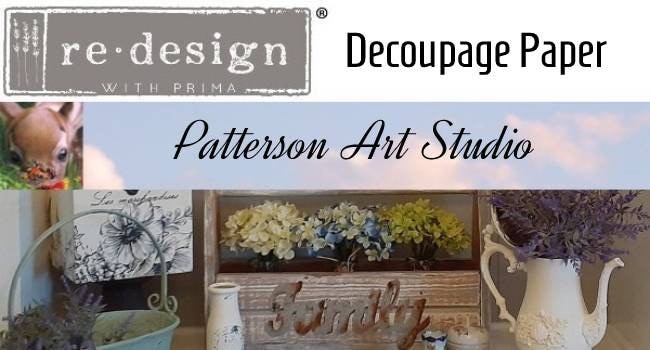 Redesign with Prima Decoupage Decor Tissue Paper - FARM TO TABLE 19"x30 -