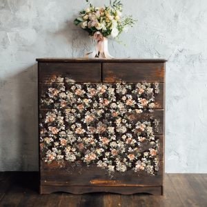 Redesign with Prima Floral Decoupage Decor tissue Paper Midnight Amber 19"x30"