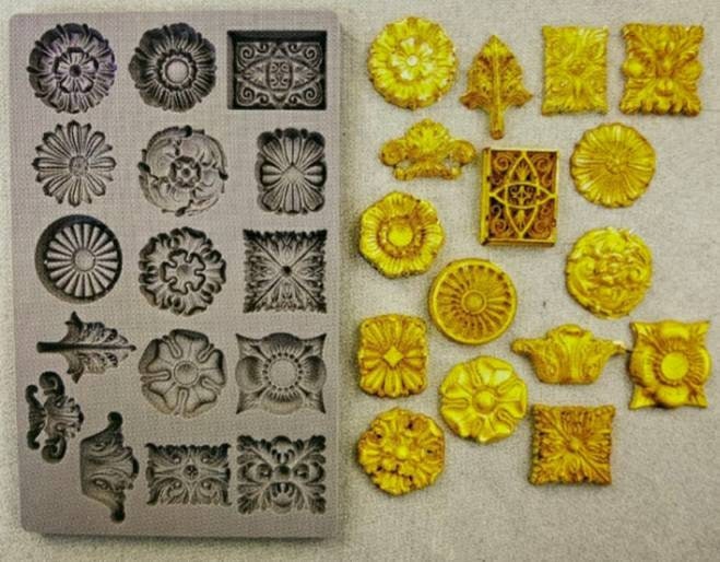 Silicone Mold - Redesign with Prima Mold 5"x8" Silicone Decor Mould Etruscan Accents