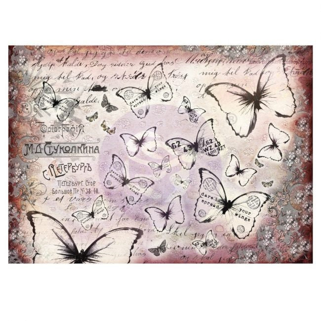 Decoupage Decor tissue Paper by Finnabair for Prima Marketing Co. FLUTTER 19.7"x 27.5"