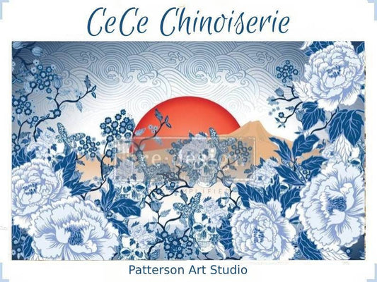 New! Redesign with Prima Decoupage Decor tissue Paper - CeCe Chinoiserie 19"x30"