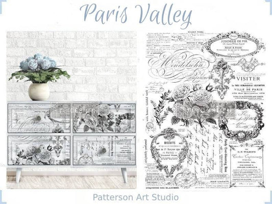 Rub on French Furniture Transfer by Redesign with Prima – PARIS VALLEY 25" x 34.2"