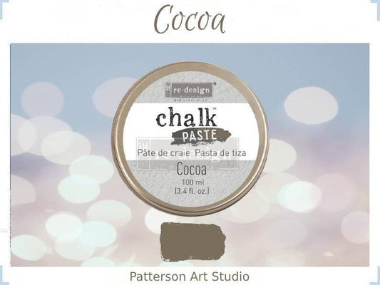 Chalk Paste - COCOA- Re-Design with Prima - for Stenciling  Silk Screening and More 3.4 fl. oz.