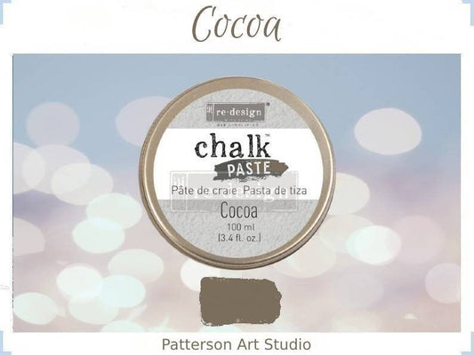Chalk Paste - COCOA- Re-Design with Prima - for Stenciling Silk Screening and More 3.4 fl. oz.