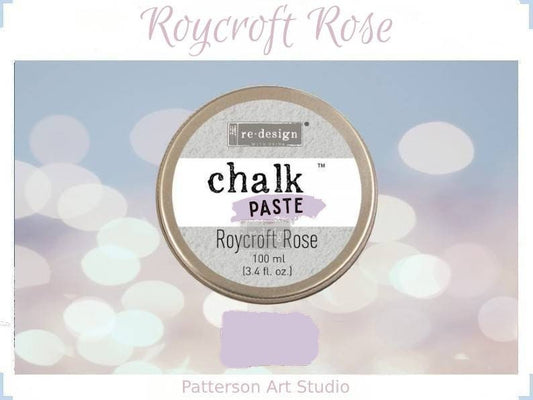 Chalk Paste - ROYCROFT ROSE - Re-Design with Prima - for Stenciling Silk Screening and More 3.4 fl. oz.