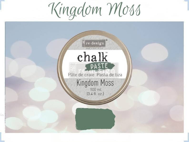 Chalk Paste - KINGDOM MOSS - Re-Design with Prima - for Stenciling  Silk Screening and More