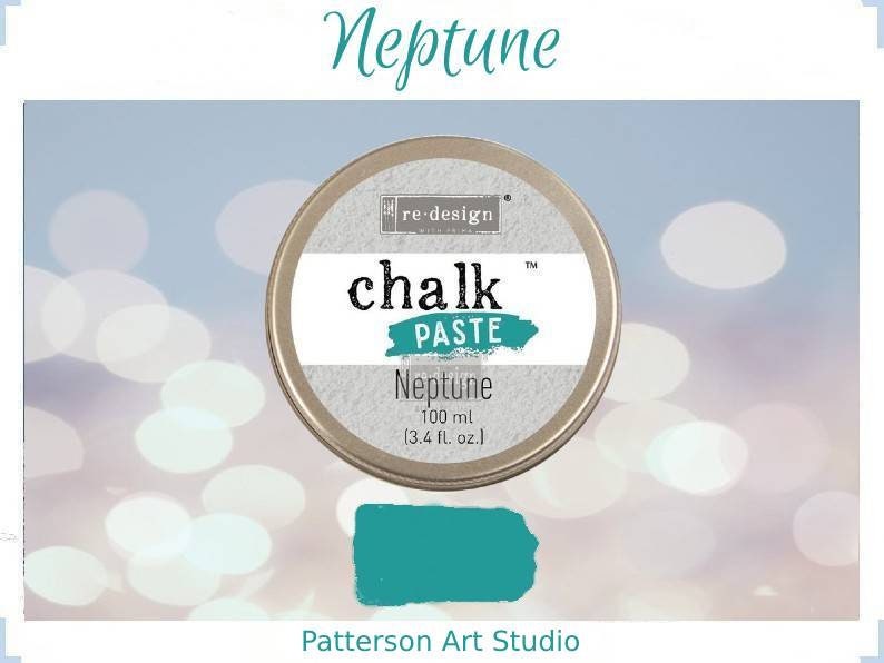 Chalk Paste - NEPTUNE - Re-Design with Prima - for Stenciling  Silk Screening and More