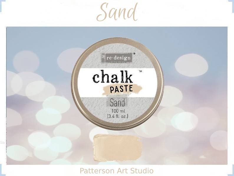 Chalk Paste - SAND - Re-Design with Prima - for Stenciling  Silk Screening and More