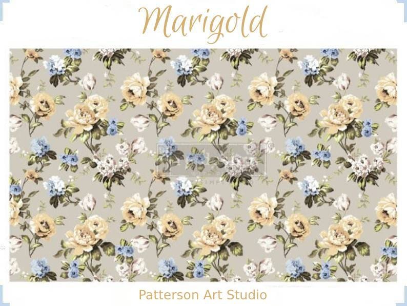 Redesign with Prima Decoupage Decor tissue Paper Marigold 19"x30"