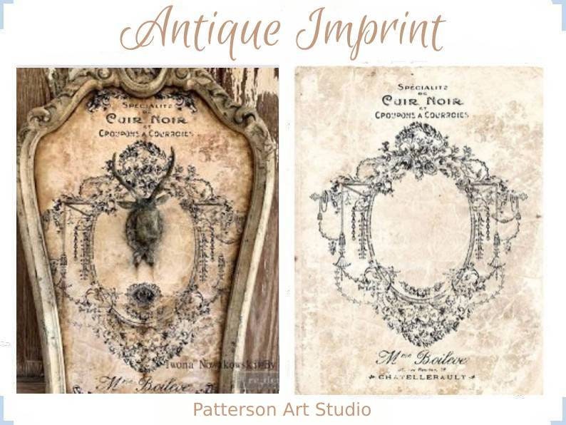 Rub on French Furniture Transfer,  Furniture Decal, Redesign with Prima, Antique Imprint 24" x 34"