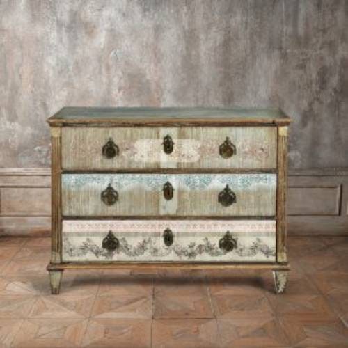 New! Rub on Furniture Transfer, Furniture Decal, Redesign with Prima, Distressed Borders II 24" x 35"