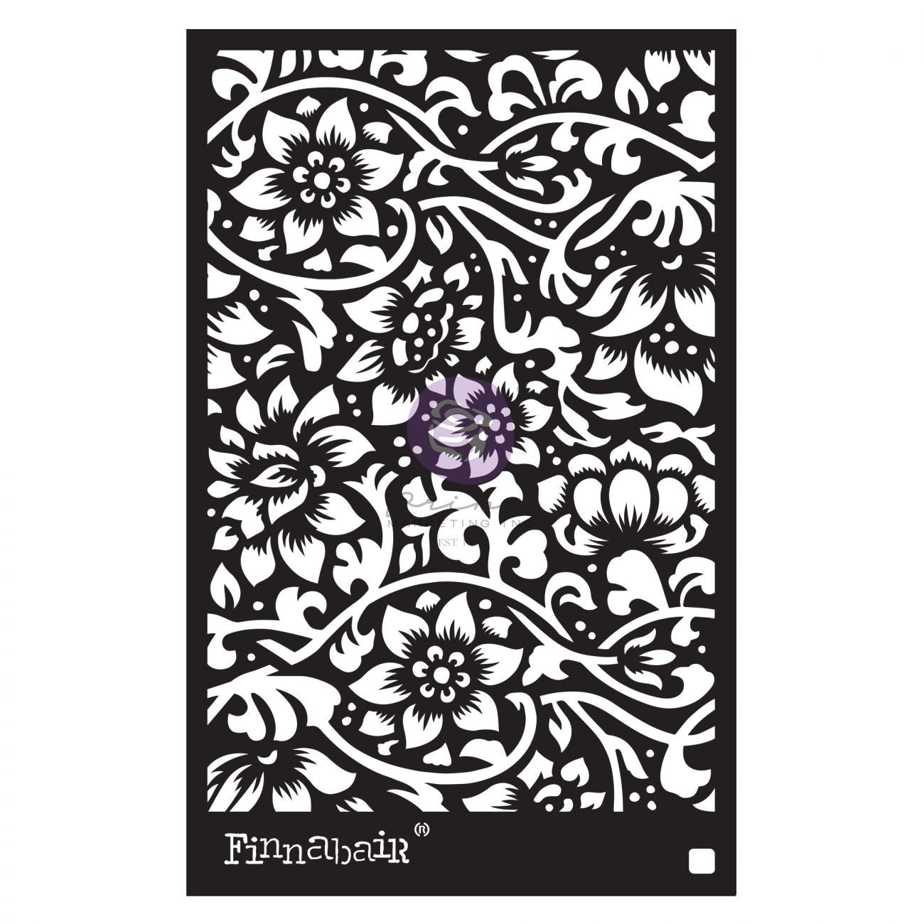 Redesign with Prima Reusable Furniture Decor Stencil - BINDWEED WALLPAPER 6"x 9"