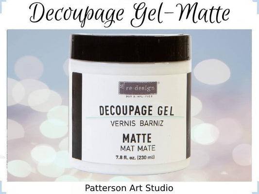 DECOUPAGE MATTE GEL - Re-Design with Prima - Sealer - Decoupage Glue 7.8 oz