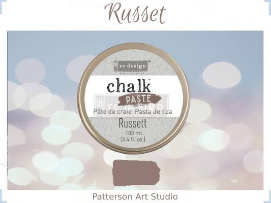 Chalk Paste - RUSSET - Re-Design with Prima - for Stenciling Silk Screening and More 3.4 fl. oz.
