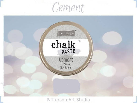 Chalk Paste - CEMENT - Re-Design with Prima - for Stenciling Silk Screening and More 3.4 fl. oz.
