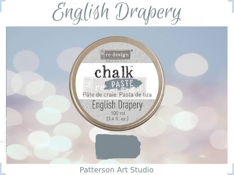 Chalk Paste - ENGLISH DRAPERY - Re-Design with Prima - for Stenciling  Silk Screening and More