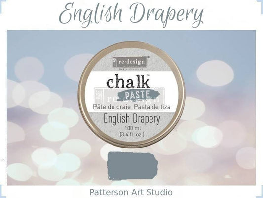Chalk Paste - ENGLISH DRAPERY - Re-Design with Prima - for Stenciling Silk Screening and More