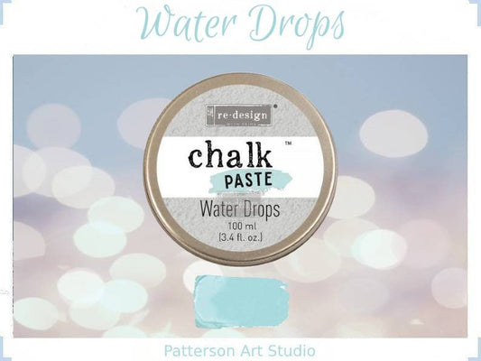 Chalk Paste - WATER DROPS - Re-Design with Prima - for Stenciling Silk Screening and More