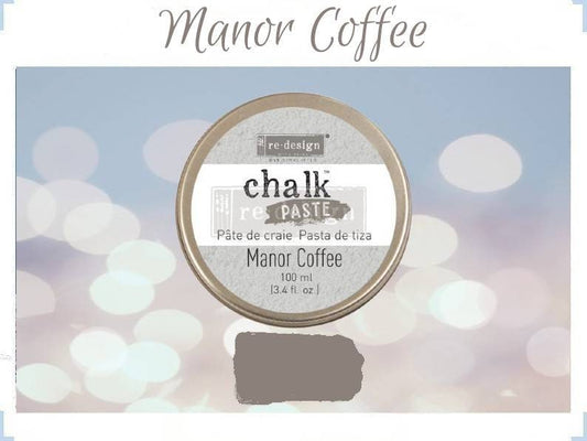 Chalk Paste - MANOR COFFEE - Re-Design with Prima - for Stenciling Silk Screening and More