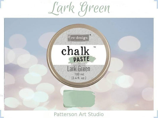 Chalk Paste - LARK GREEN - Re-Design with Prima - for Stenciling Silk Screening and More