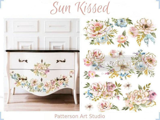 NEW! Rub on Furniture Transfer, Furniture Decal, Redesign with Prima, SUN KISSED 24" x35"