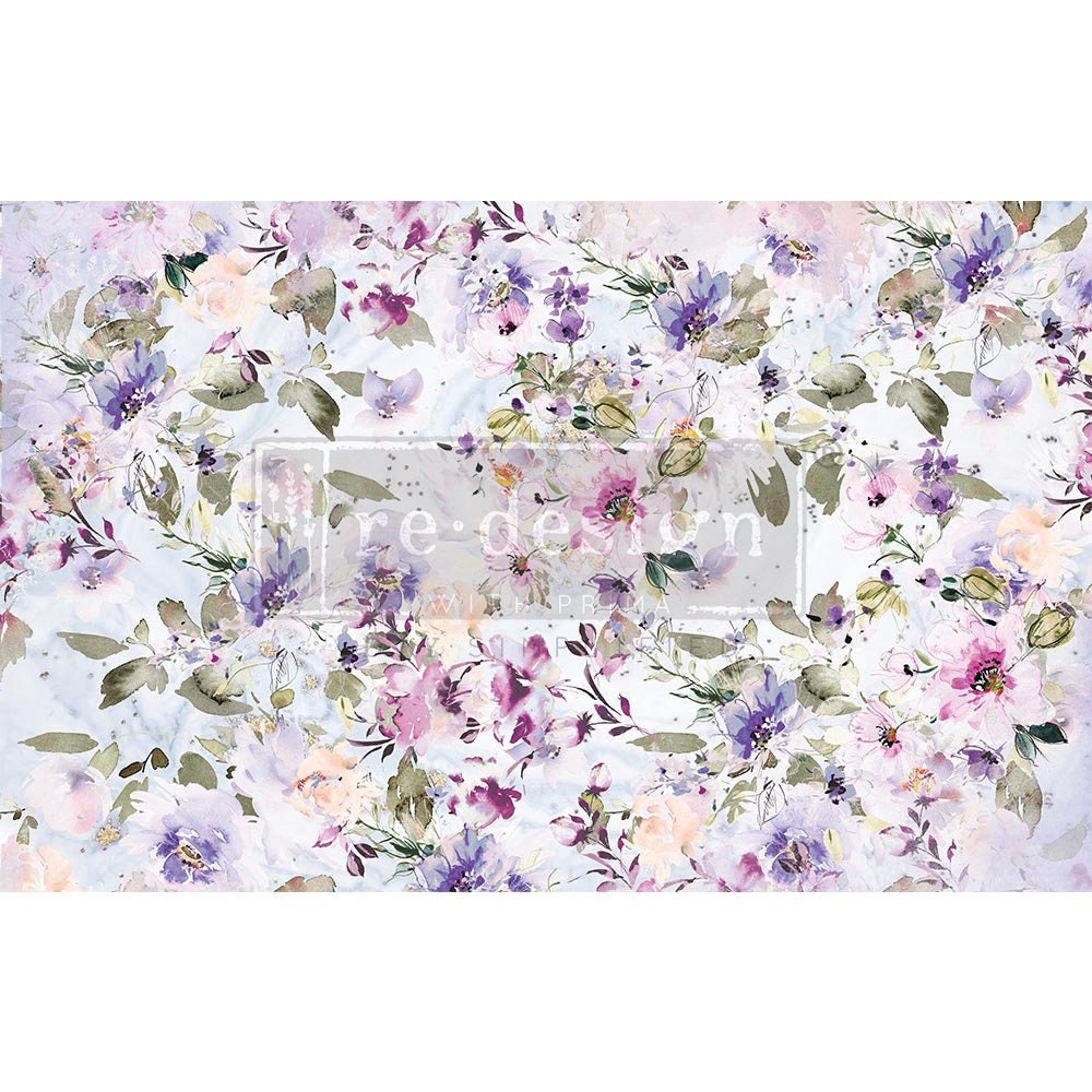 NEW! Redesign with Prima Decoupage Decor tissue Paper - AMETHYST DANCE- 19"x30"