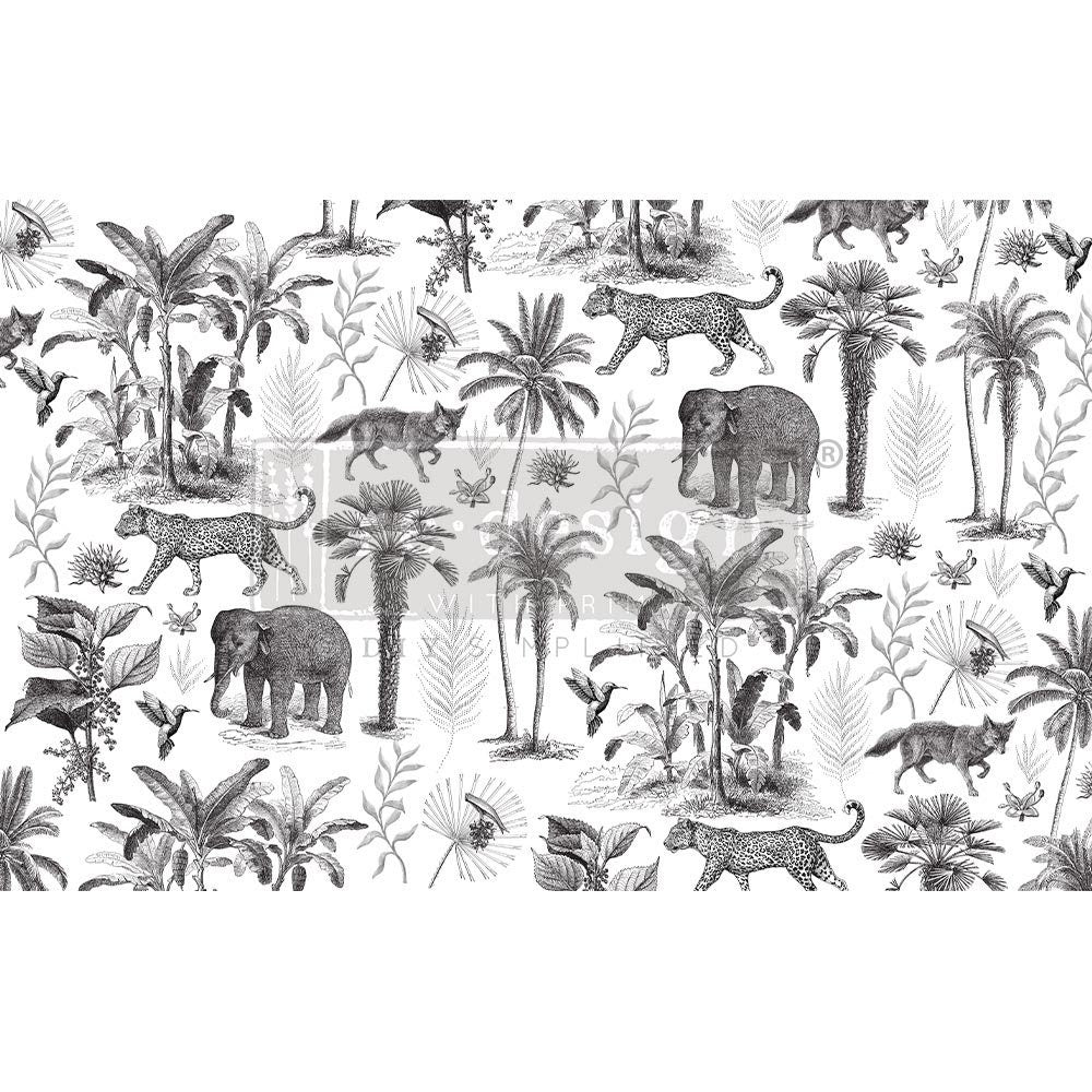 NEW! Redesign with Prima -  Decoupage Decor tissue Paper - WILD SAVANNA - 19"x30"