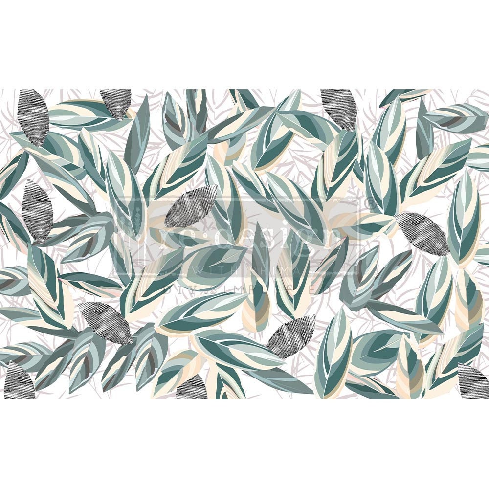 NEW! Redesign with Prima Decoupage Decor tissue Paper - RADIANT EUCALYPTUS - 19"x30"