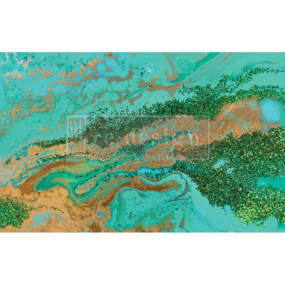 NEW! Redesign with Prima Decoupage Decor tissue Paper - PATINA COPPER- 19"x30"