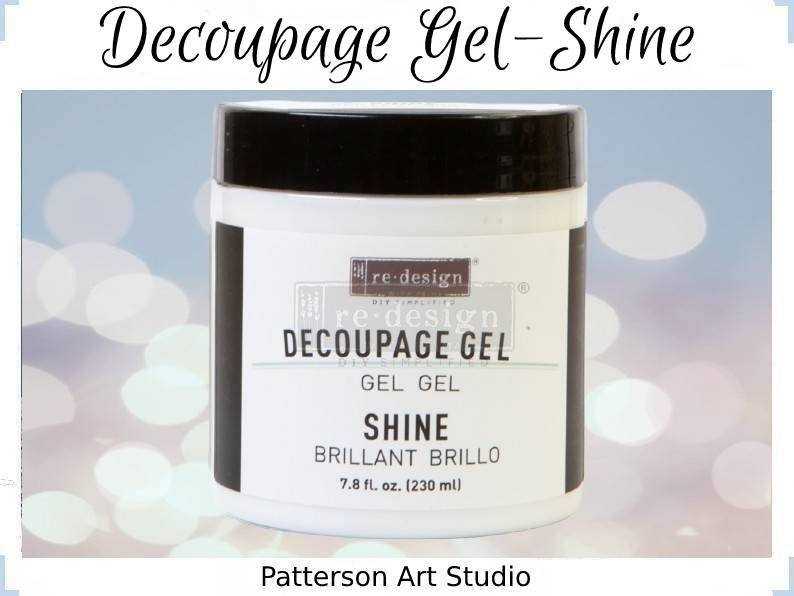 DECOUPAGE GLOSS GEL -  Re-Design with Prima - Shine Sealer - Decoupage Glue 7.8 oz