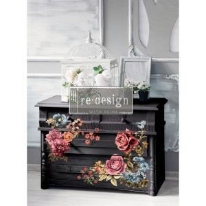 Rub on Furniture Transfer, Furniture Decal, Redesign with Prima, RUBY ROSE  22" x30"