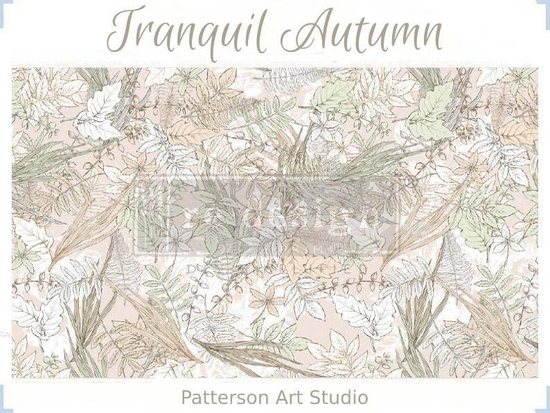 Redesign with Prima Decoupage Decor tissue Paper TRANQUIL AUTUMN 19"x30"