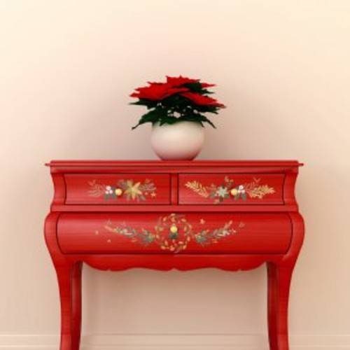 New! - HOLIDAY SPIRIT - Redesign with Prima - Rub on Small Transfer for furniture or flower decal  18" x 12"