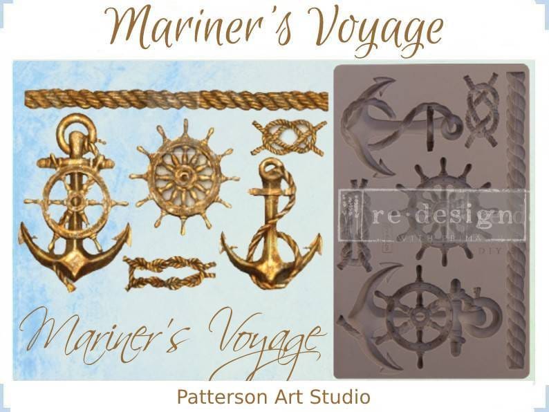 Silicone Mold - Redesign with Prima furniture Anchor Mold 5"x8" Silicone Nautical Decor Mould Mariner's Voyage