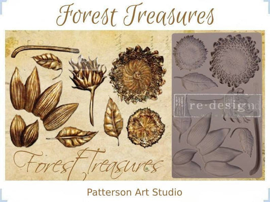 SUNFLOWER - Silicone Mold - FOREST TREASURES - Redesign with Prima - 5"x8" Mould