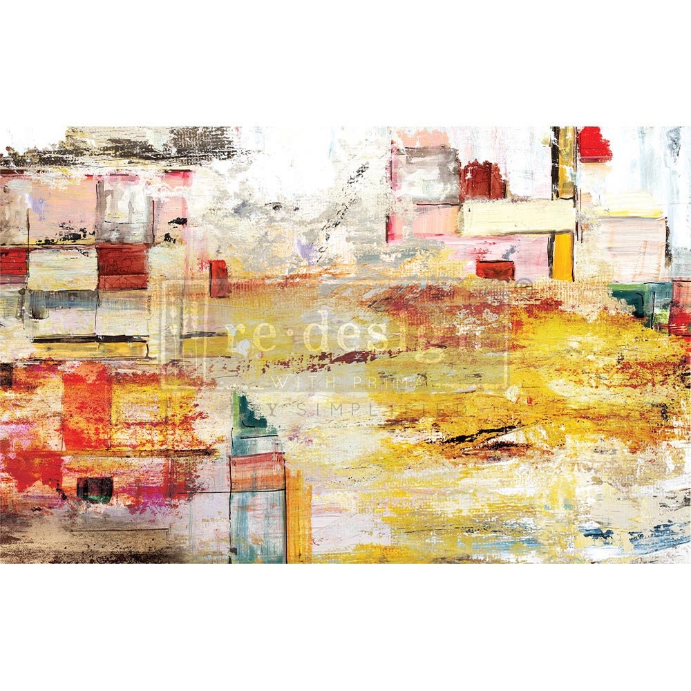 Redesign with Prima Decoupage Decor tissue Paper AMBER EUPHORIA 19"x30"