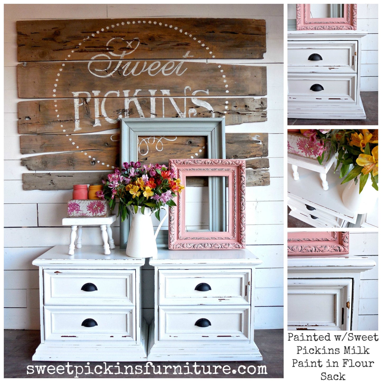 Sweet Pickins Milk Paint - True White - FLOUR SACK