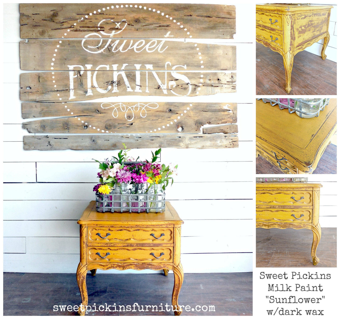 Sweet Pickins Milk Paint - Golden Yellow - SUNFLOWER