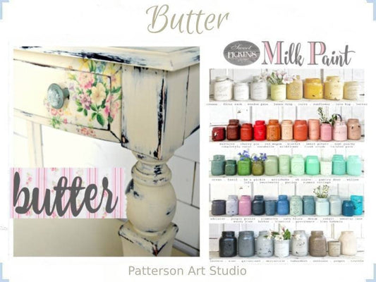 Sweet Pickins Milk Paint - A Sweet Creamy Butter Color   - BUTTER