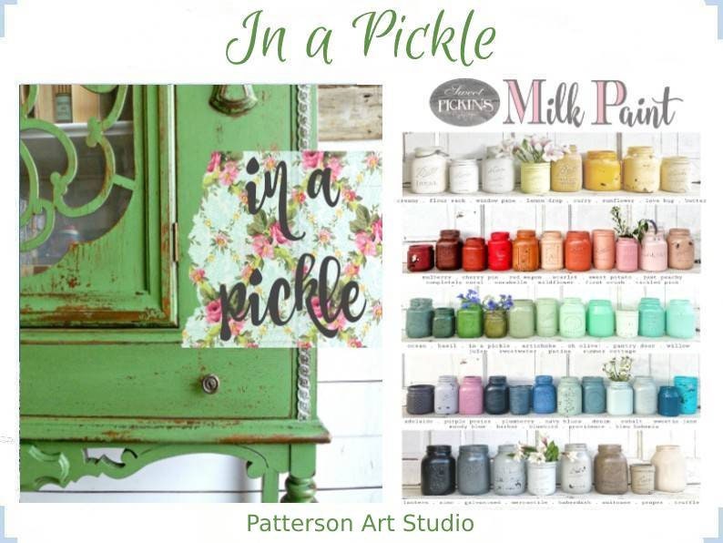 Sweet Pickins Milk Paint - A Grassy Green   -  IN A PICKLE