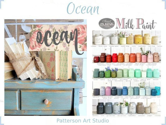 Sweet Pickins Milk Paint - A muted Blue/Green   -  OCEAN