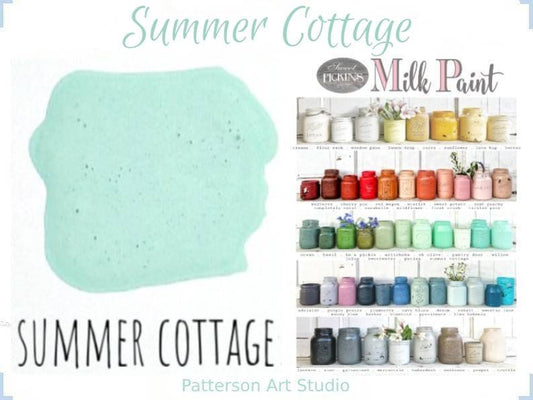 Sweet Pickins Milk Paint -A Quaint Vintage Blue/Green  -  SUMMER COTTAGE